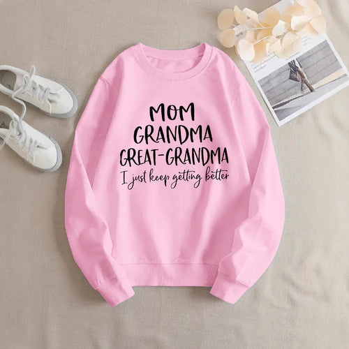 Sweat-shirt femme avec imprimé familial créatif et coupe confortable Chic & Stil