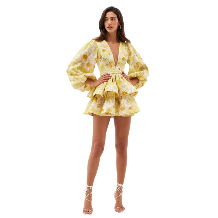 Women Festive Floral Dress Chic & Stil