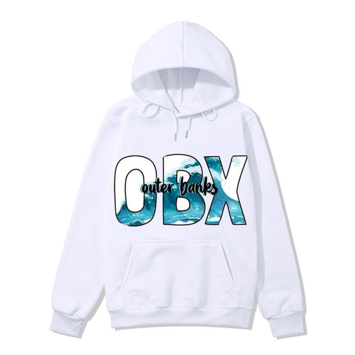 Women's Hooded Sweatshirt with Maritime Graphic Design Chic & Stil