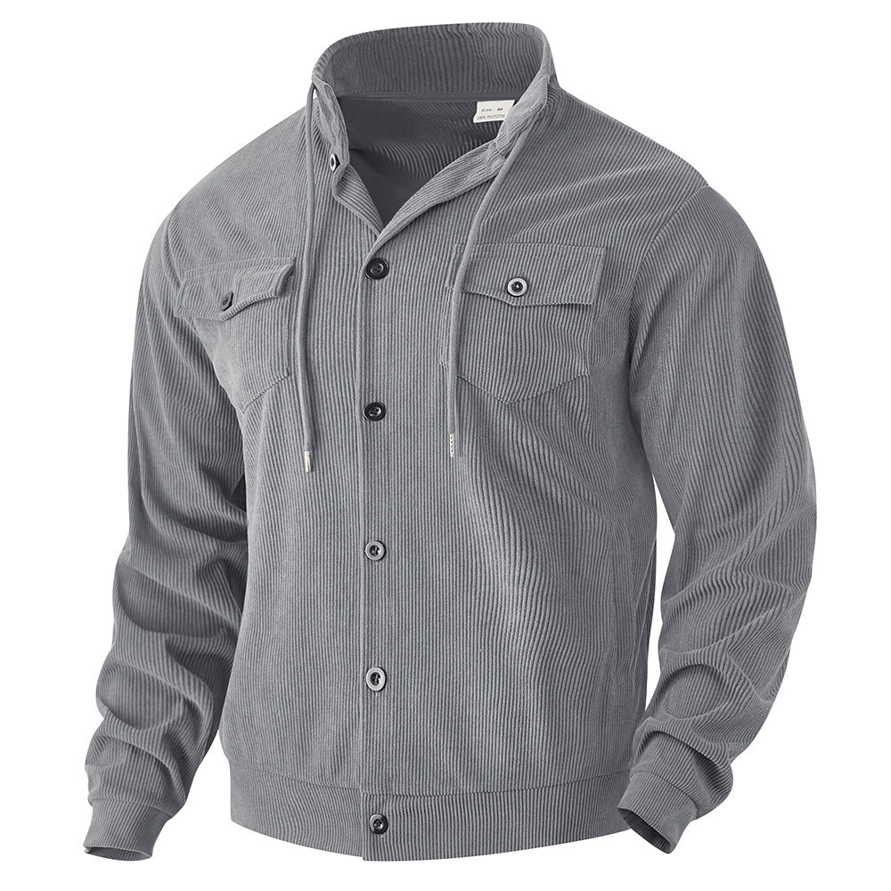 Velvet jacket for men with practical chest pockets Lune London