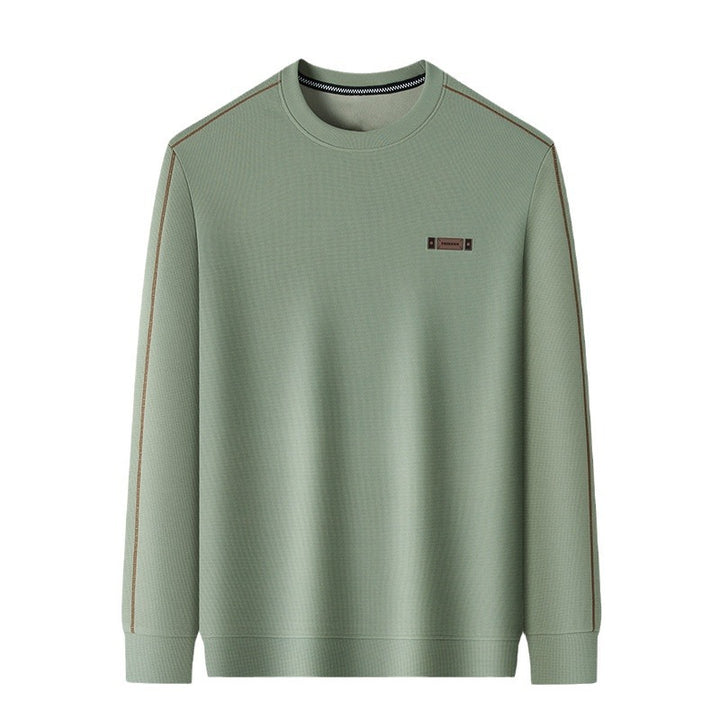 Elegant pullover for men with round neck in fine functional material Lune London