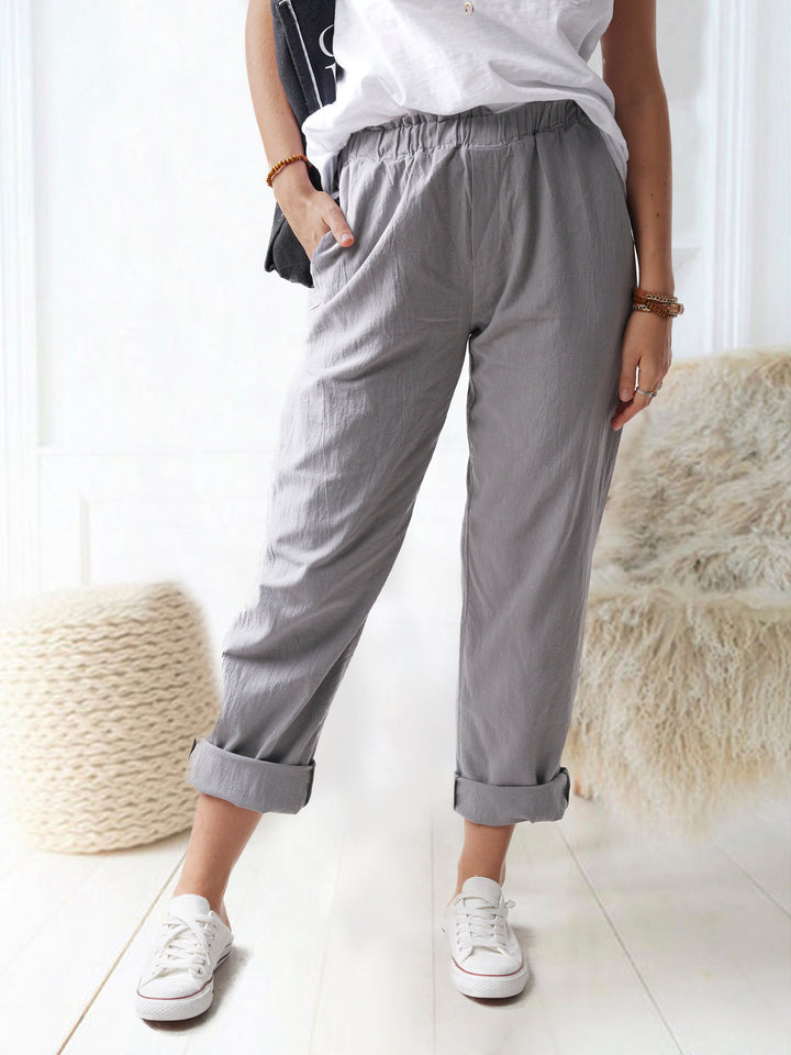 Loose linen pants for women Lune London
