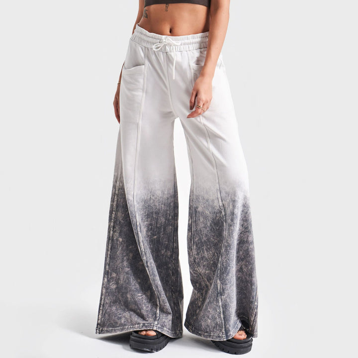 Loose leisure pants for women with a unique ombre effect Lune London