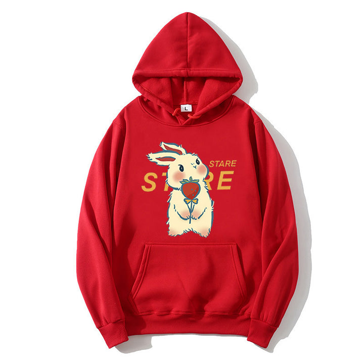 Women's hoodie with playful rabbit motif and inspirational slogan Chic & Stil