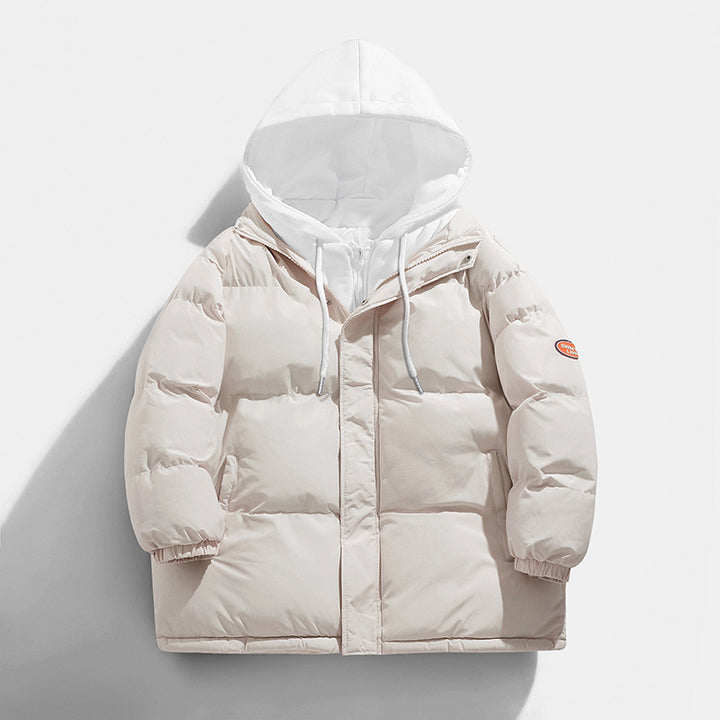 Ladies winter down jacket with integrated hood Lune London