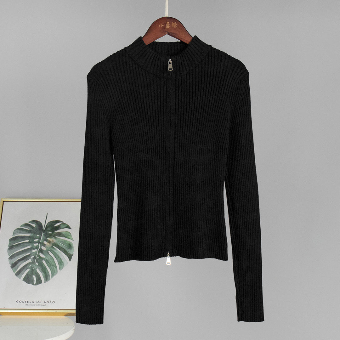 Pull en tricot côtelé pour femmes en mélange de coton doux avec une coupe élégante Chic & Stil