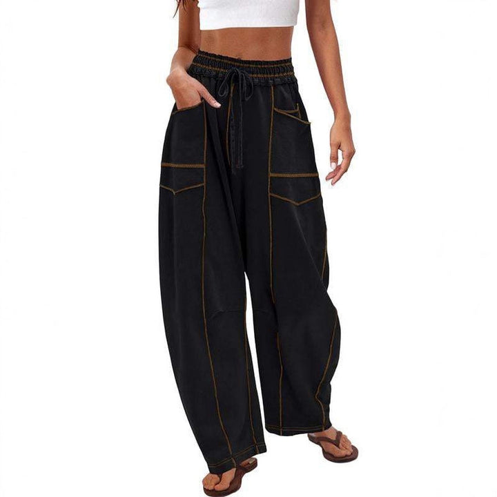 Ladies Comfortable Leisure Pants with Side Pockets Lune London