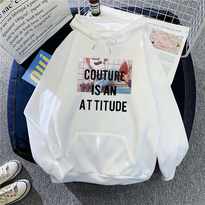Women's hoodie with modern statement design Chic & Stil