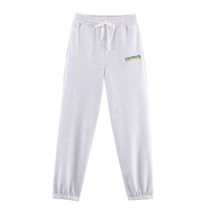 Women's jogging pants with elastic waistband and trendy print Lune London