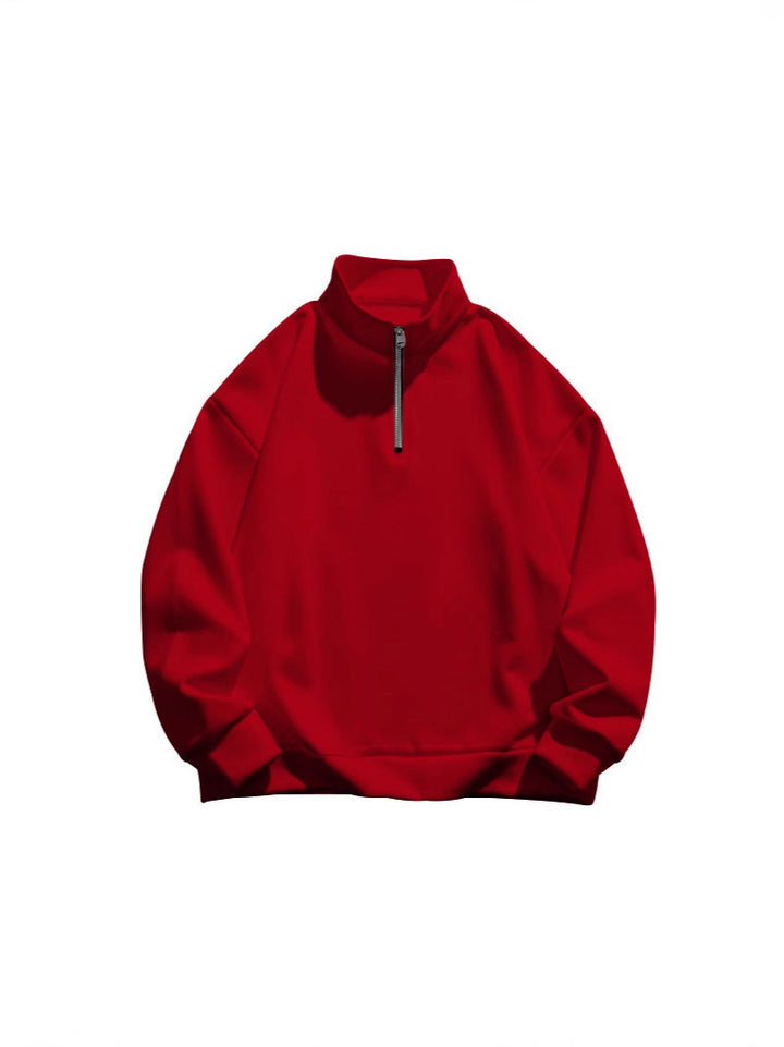 Women's sweatshirt with high collar and zipper Lune London