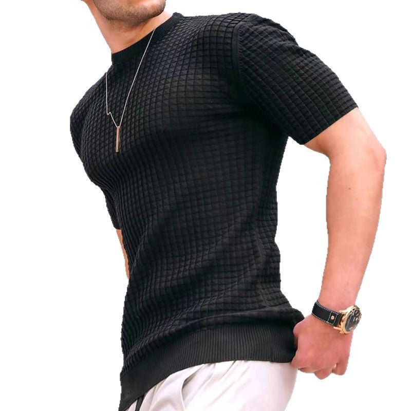 Short Sleeve Performance T-Shirt for Men with Structured Design Lune London