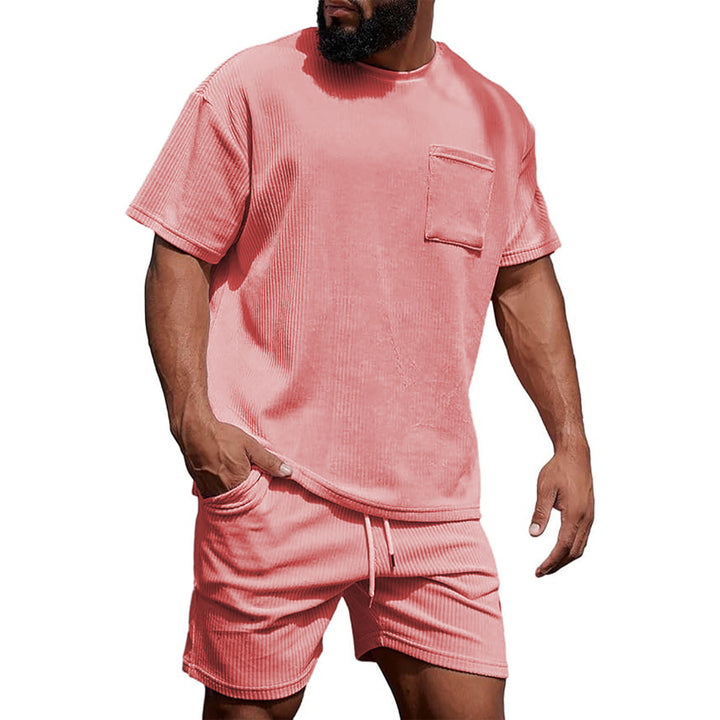 Men Short Sleeve T-shirt and Shorts Leisure Outfit Lune London