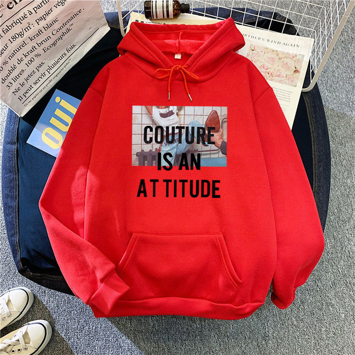 Women's hoodie with modern statement design Chic & Stil