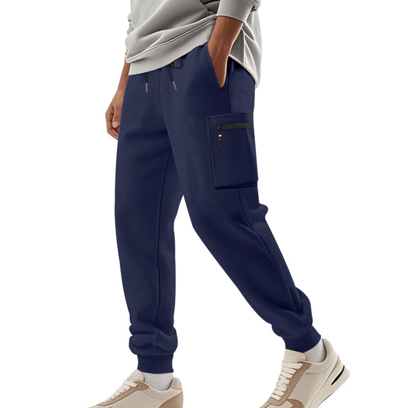 Men's cargo pants with practical side pockets and elastic waist Lune London