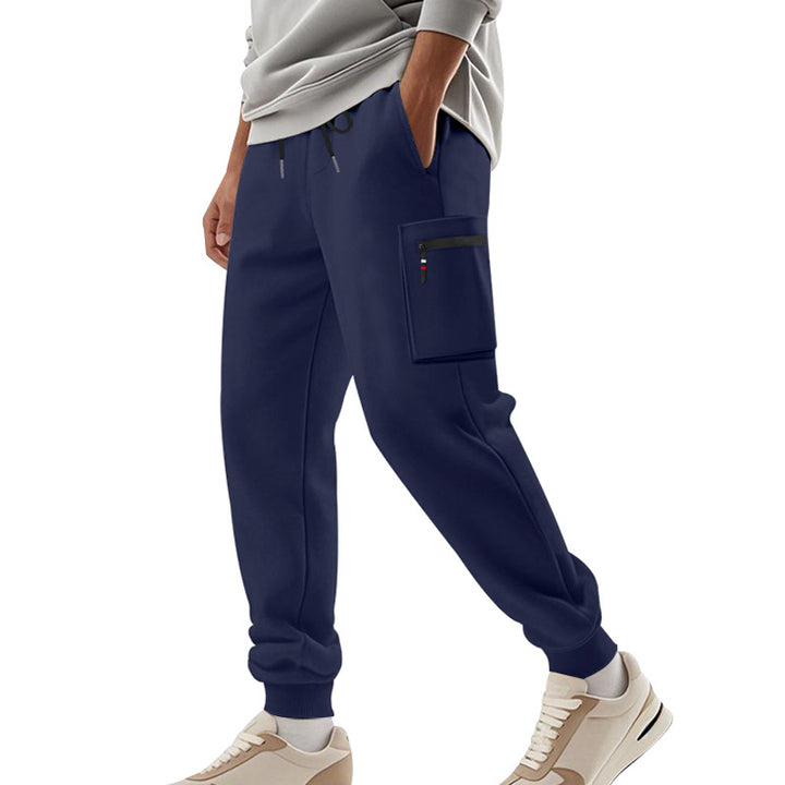 Men's cargo pants with practical side pockets and elastic waist Lune London