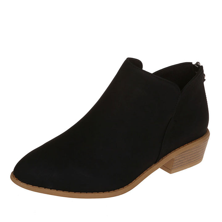 Lune London | Ankle Boots Slip-On Boots with Pointed Toe and Platform Heel
