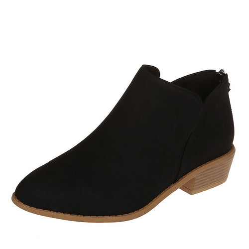 Lune London | Ankle Boots Slip-On Boots with Pointed Toe and Platform Heel