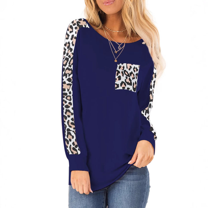 Casual women's T-shirt with contrasting sleeves and pockets Lune London