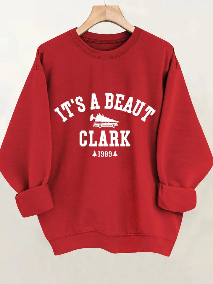 Sweat-shirt pour femmes avec lettrage décontracté et coupe confortable Chic & Stil