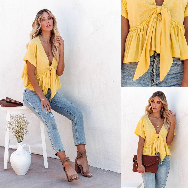 Shirt for women with a relaxed fit and gathering Lune London