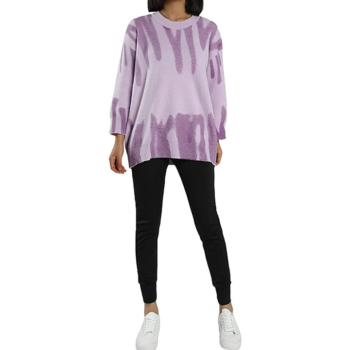 Pull large loose femme en couleur dégradée moderne Chic & Stil