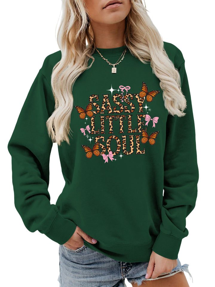 Sweatshirt pour femmes avec design de papillon artistique Chic & Stil