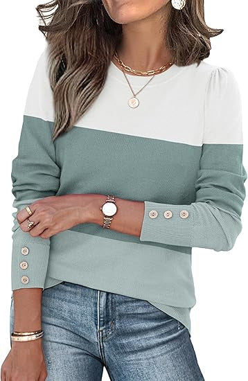 Pull de loisirs pour femmes avec détails en boutons Chic & Stil