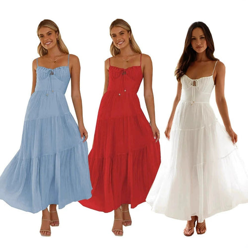 Lune London Women's Adjustable Strap Maxi Dress