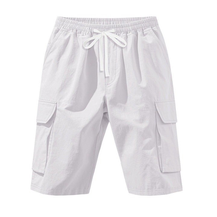 Shorts cargo pour hommes avec taille élastique et poches multifonctionnelles Lune London