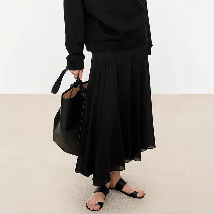 Jupe maxi élégante pour femmes avec coupe asymétrique Chic & Stil