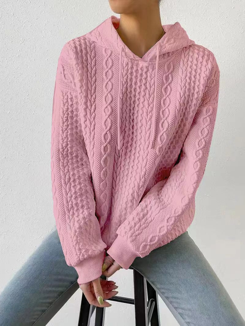 Lune London | Hooded jacquard sweater