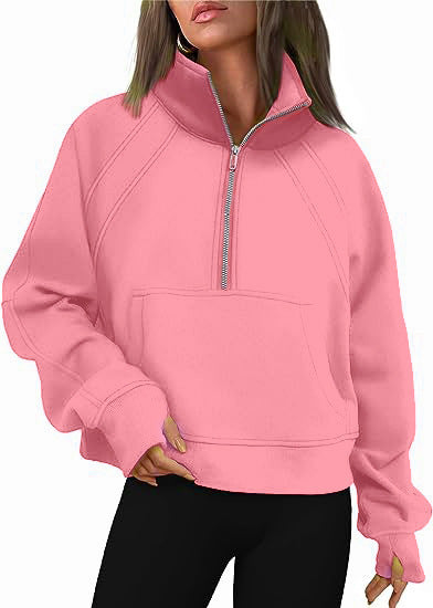 Oversized sweatshirt for women with high collar Lune London