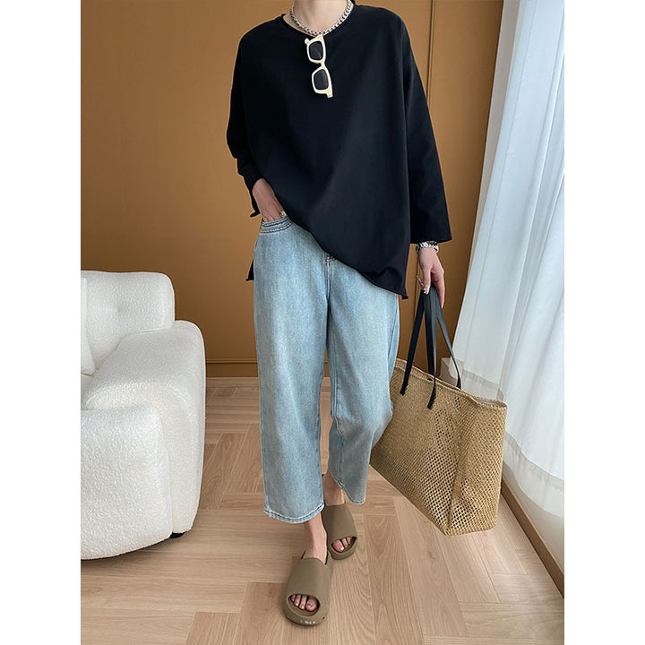 Women's casual long sleeve shirt with a loose fit Chic & Stil