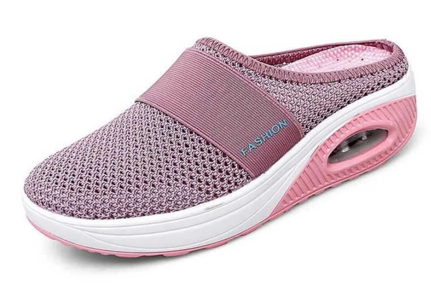 Ladies Comfortable Wellness Sandals with Air Mesh Surface and Cushioning Sole Lune London