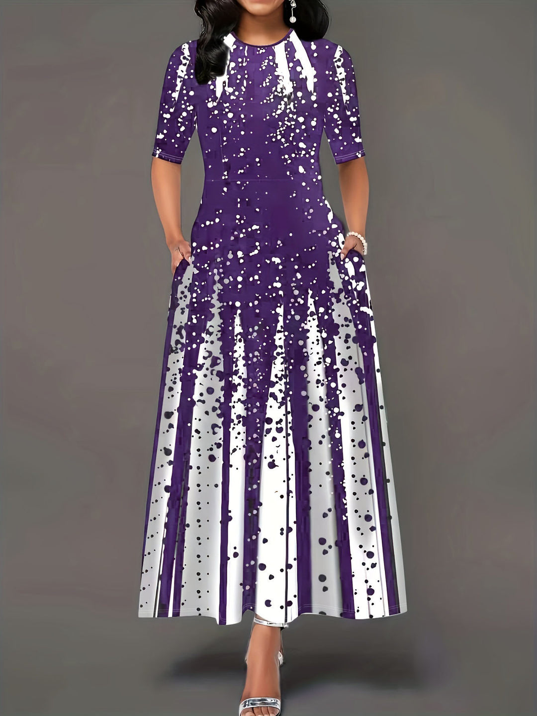Maxi dress for women with elegant gradient colors Lune London