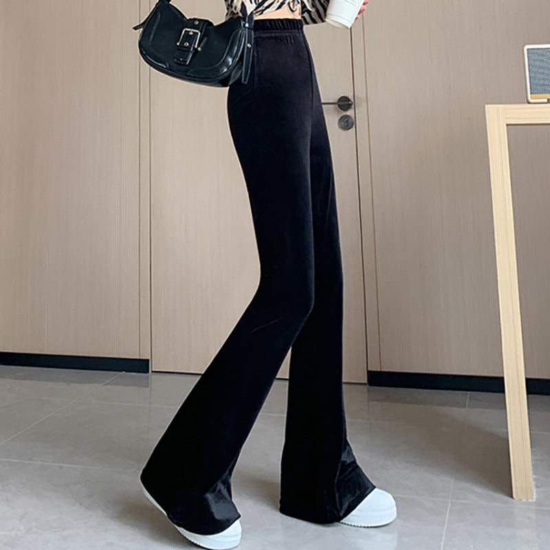 Women's Flared Velvet Pants Chic & Stil