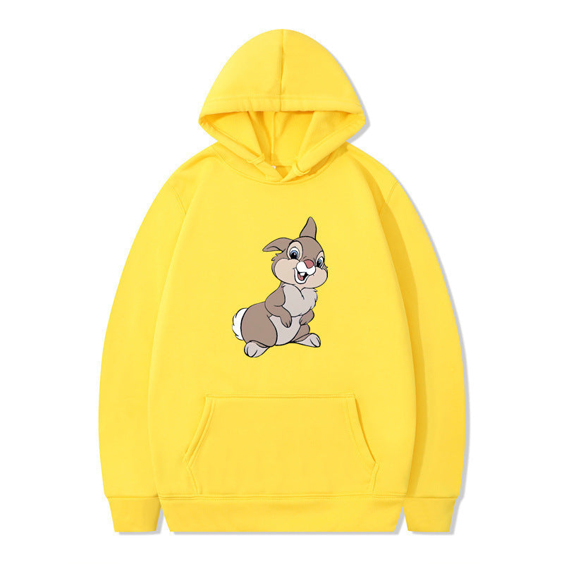 Women's hooded sweatshirt with cute rabbit design and comfortable kangaroo pockets Lune London