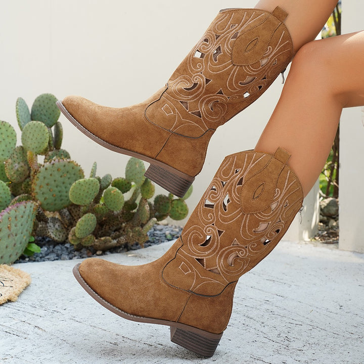 Ladies' boots with artistic anatomical design Lune London