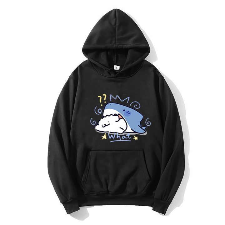 Women's hoodie with playful whale motif Chic & Stil