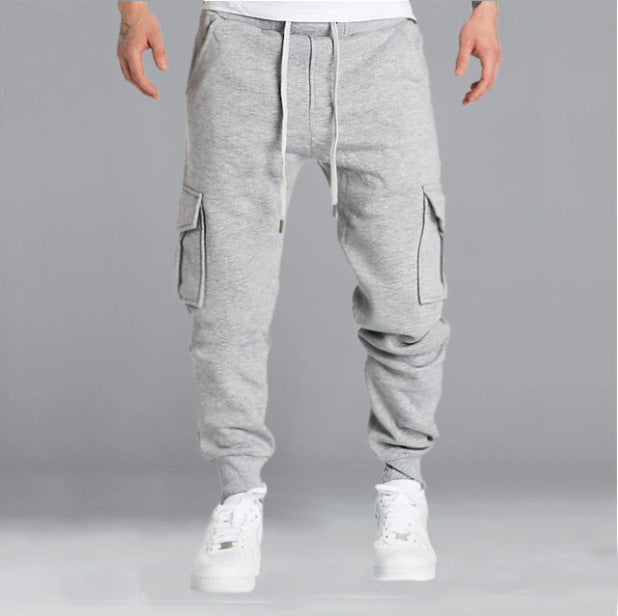 Men's cargo jogging pants with side pockets and adjustable waist Chic and Style