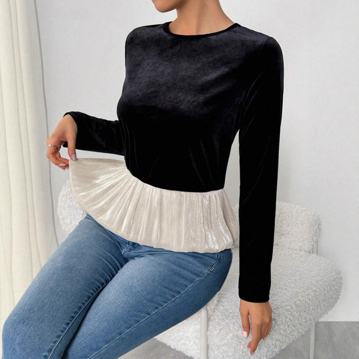 Ladies Exclusive Blouse with Pleated Waist Lune London
