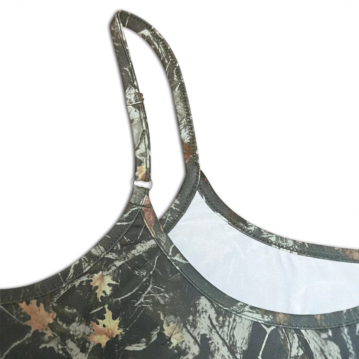 Ladies floral pattern cropped top spaghetti Lune London