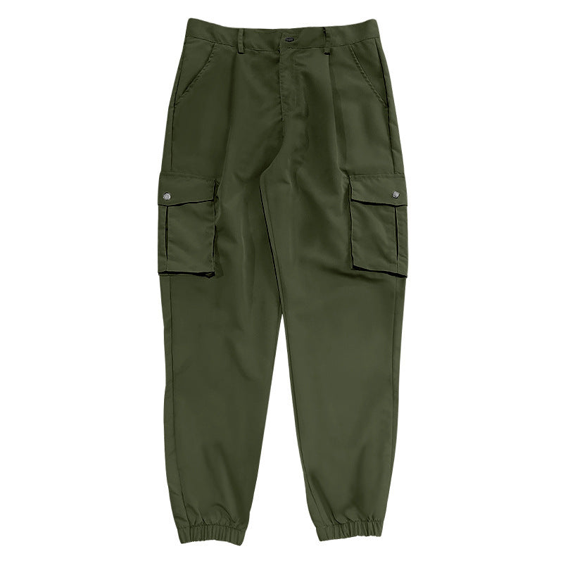 Men's cargo pants with elastic waistband and large pockets Lune London