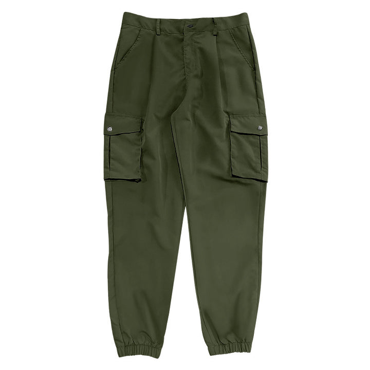 Men's cargo pants with elastic waistband and large pockets Lune London