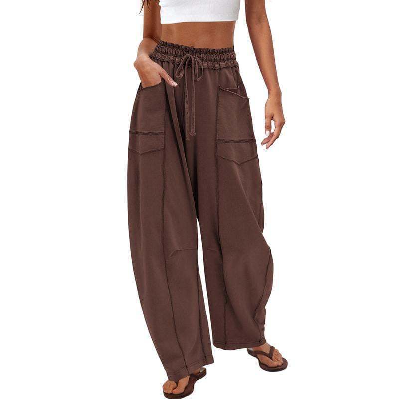 Ladies Comfortable Leisure Pants with Side Pockets Lune London