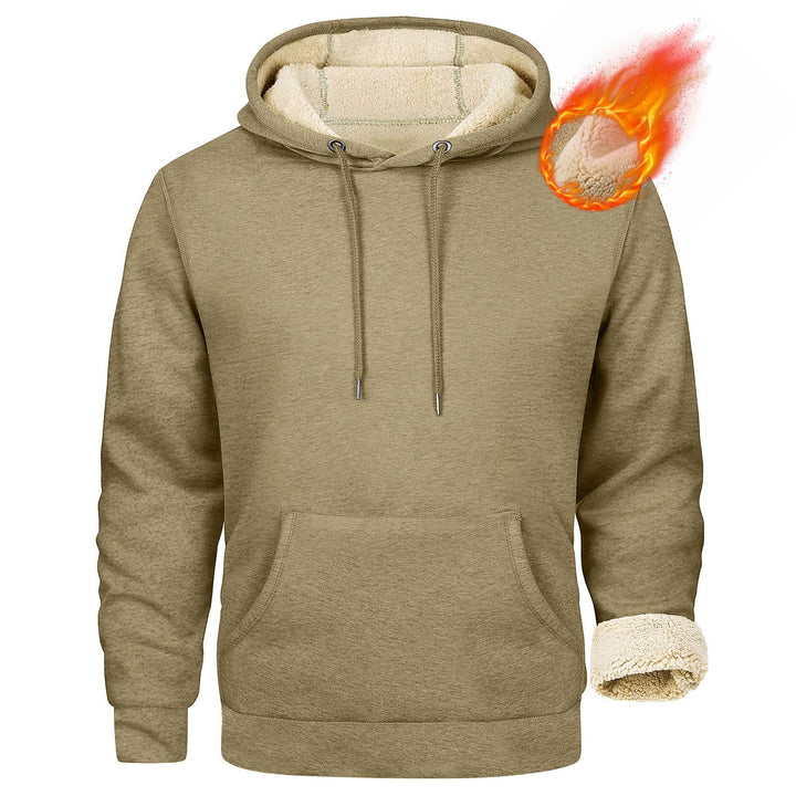 Fleece hoodie for men with soft lining inside Lune London