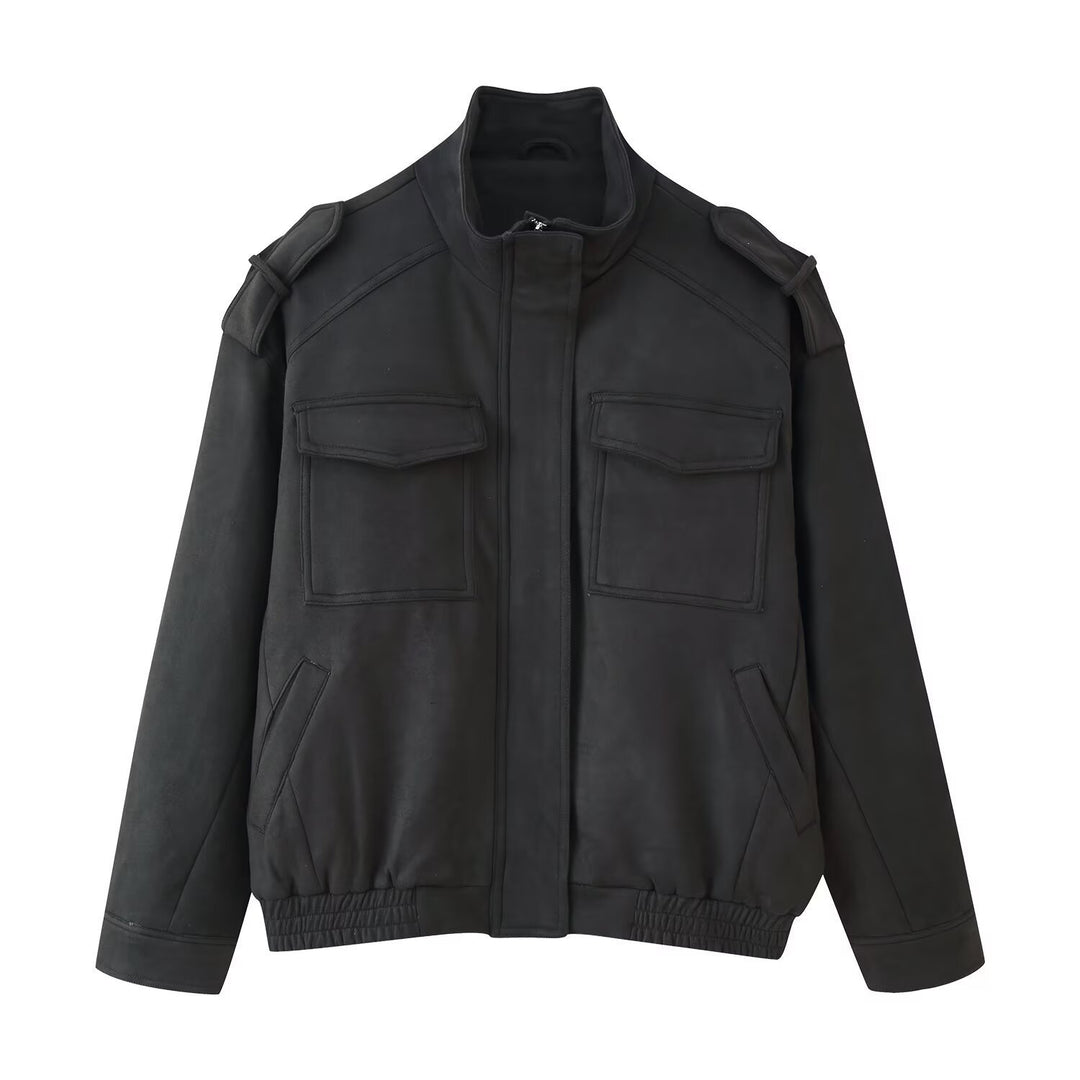 Fashionable women's leisure jacket with a sturdy design and practical pockets Lune London
