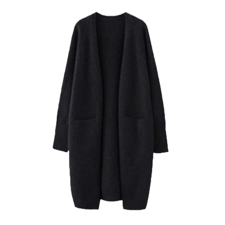 Manteau en tricot oversize pour femmes avec poches et coupe décontractée Chic & Stil
