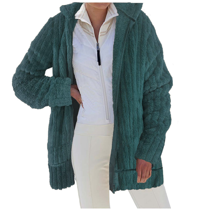 Cozy plush jacket for women with practical pockets Lune London