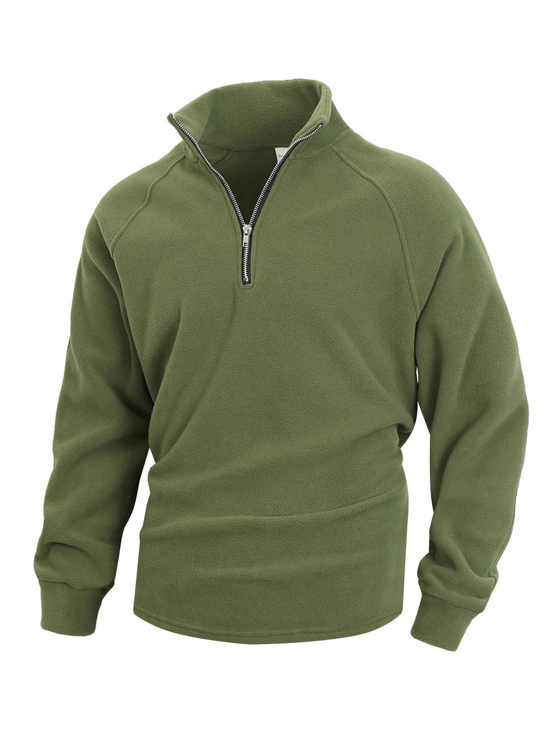 Men's fleece sweater with half-zip and elastic cuffs Lune London